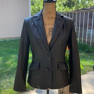 Alfani Leather Blazer